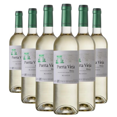 Case of 6 Puerta Vieja Rioja Blanco 75cl White Wine